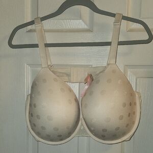 Victoria's Secret Beige Polka Dot Wear Everywhere T-Shirt Bra